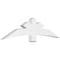 Ekena Millwork Alberta Architectural Grade PVC Gable Bracket, 72"W x 18"H x 4"D x 6"F, 6/12 Pitch GBP072X18X0406ALB00 - alternate 1